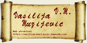 Vasilija Mužijević vizit kartica